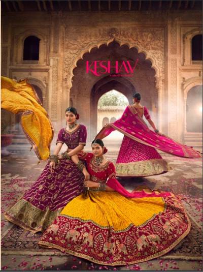 KESHAV VOL-1 BY SHISHA EMBROIDERY LEHENGA CHOLI WHOLESALER IN INDIA